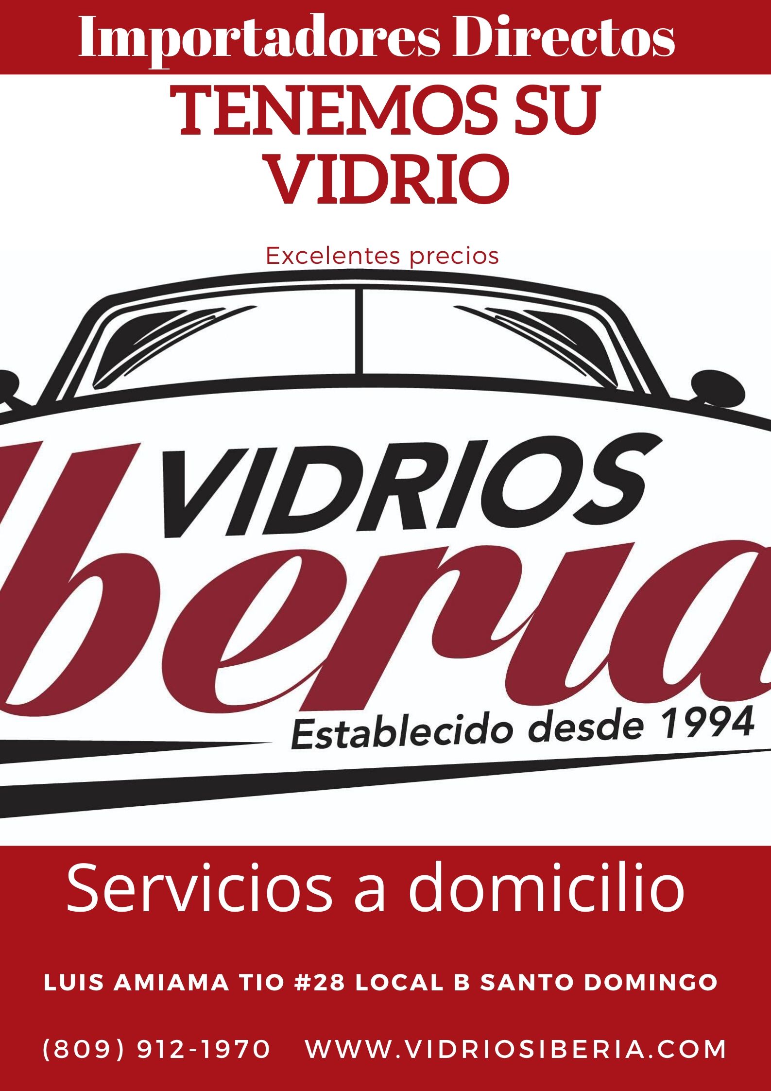 Vidrio para autos Iberia