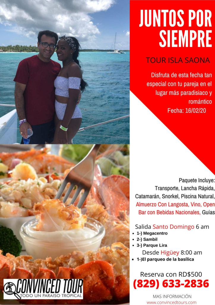 Isla Saona – Paquete Especial y Excursión Juntos por Siempre 16 de Febrero 1