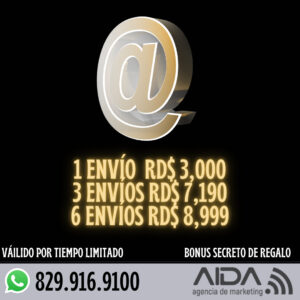 envios masivos en republica dominicana oferta